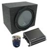 Harmony Audio Harmony R154 Bundle with Universal Car Stereo Rearfire Sealed Single 15" Sub Box & CXA600.1 view 1