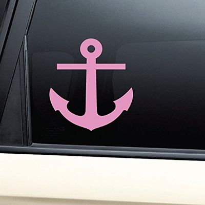 Anchor Vinyl Decal Laptop Car Truck Bumper Window Sticker - Pink
