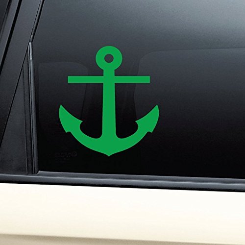 Anchor Vinyl Decal Laptop Car Truck Bumper Window Sticker - Lime Green