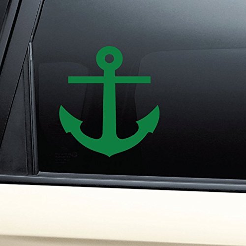 Anchor Vinyl Decal Laptop Car Truck Bumper Window Sticker - Green
