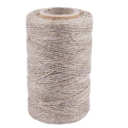 Biowin Browin 310203 Linen String for Meat Tying (240C) 70 m, Flax, Grey, Normal