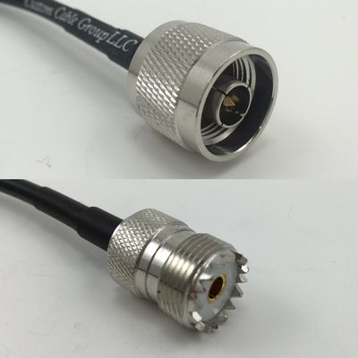 12 inch RGU178 N MALE to SO239 UHF Female Pigtail Jumper RF coaxial cable 50ohm Quick USA Shipping