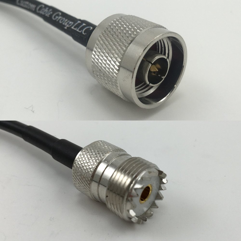 12 inch RGU178 N MALE to SO239 UHF Female Pigtail Jumper RF coaxial cable 50ohm Quick USA Shipping