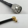 12 inch RGU178 TNC MALE to SMB MALE ANGLE Pigtail Jumper RF coaxial cable 50ohm Quick USA Shipping view 1