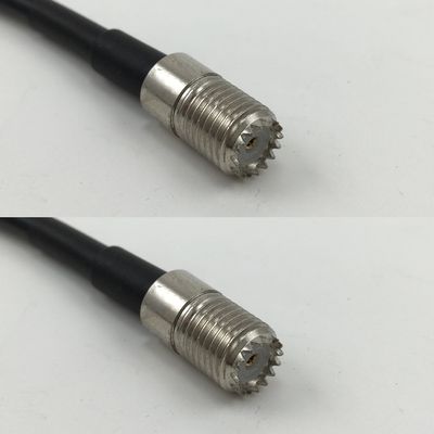 12 inch RGU178 MINI UHF FEMALE to MINI UHF FEMALE Pigtail Jumper RF coaxial cable 50ohm Quick USA Shipping
