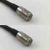 12 inch RGU178 MINI UHF FEMALE to MINI UHF FEMALE Pigtail Jumper RF coaxial cable 50ohm Quick USA Shipping view 1
