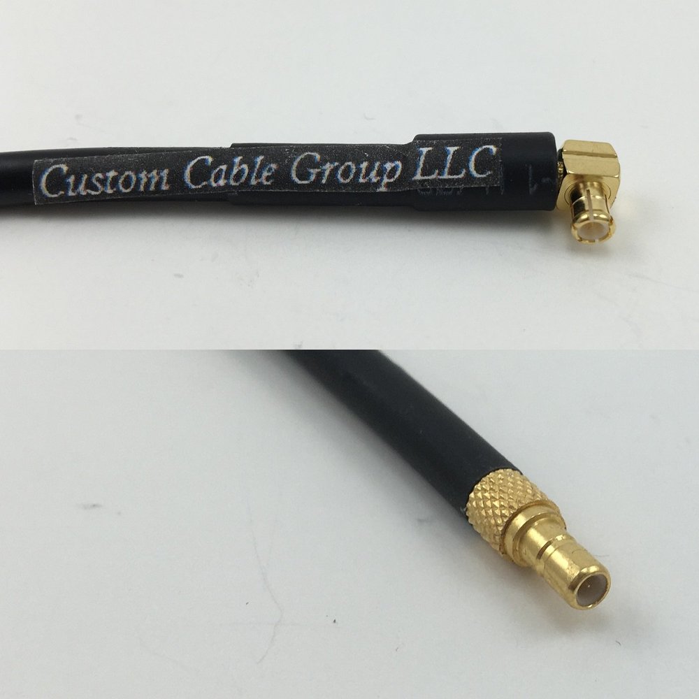 12 inch RGU178 MCX MALE ANGLE to SSMB Male Pigtail Jumper RF coaxial cable 50ohm Quick USA Shipping