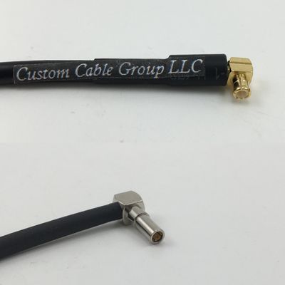 12 inch RGU178 MCX MALE ANGLE to MS162 Male Angle Pigtail Jumper RF coaxial cable 50ohm Quick USA Shipping