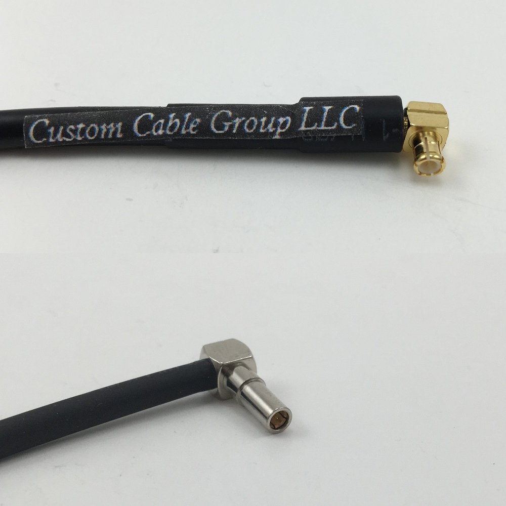 12 inch RGU178 MCX MALE ANGLE to MS162 Male Angle Pigtail Jumper RF coaxial cable 50ohm Quick USA Shipping