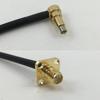12 inch RGU178 MS-156 MALE ANGLE to SMA FEMALE FLANGE Pigtail Jumper RF coaxial cable 50ohm Quick USA Shipping view 1