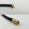 12 inch RGU178 MMCX FEMALE ANGLE to SMC FEMALE Pigtail Jumper RF coaxial cable 50ohm Quick USA Shipping view 1