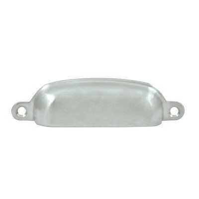 Deltana Exposed Cup/Bin Pull Finish: Brushed Chrome