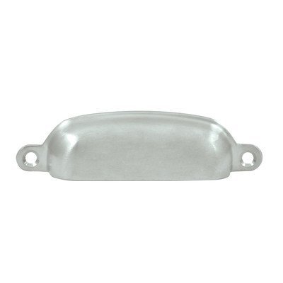 Deltana Exposed Cup/Bin Pull Finish: Brushed Chrome