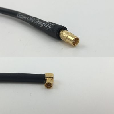 6 inch RGU178 MCX FEMALE to MMCX FEMALE ANGLE Pigtail Jumper RF coaxial cable 50ohm Quick USA Shipping