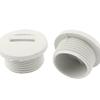 uxcell 20pcs Grey Nylon Insert Blanking Cap End Bung Threaded M22x10mm view 2