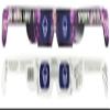 Spooky Specs Set - Bat, Pumpkin & Skull Hologram Lenses in Paper Frames - Holospex Holographic 3D Glasses view 2