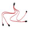 1M Mini SAS 4i SFF-8087 36P to 4 SATA 7P HDD Hard Drive Splitter Cable Red view 3