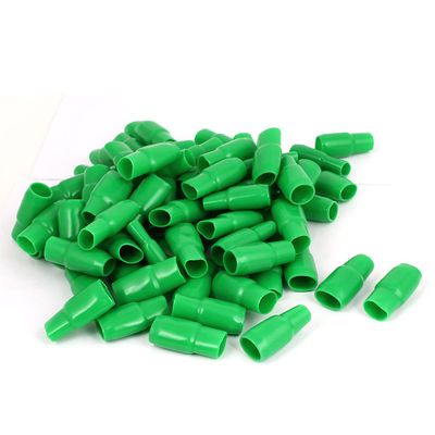 Uxcell PVC Wire Cord Terminal End Sleeve Protect Cover Cap with 100 Piece, 90 mm, Green