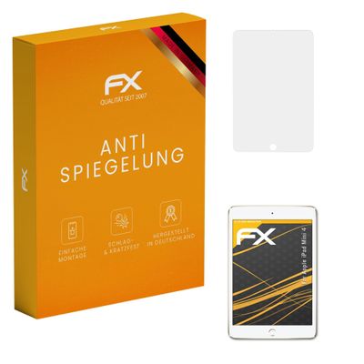 atFoliX Screen Protector compatible with Apple iPad Mini 4 Screen Protection Film, anti-reflective and shock-absorbing FX Protector Film (2X)