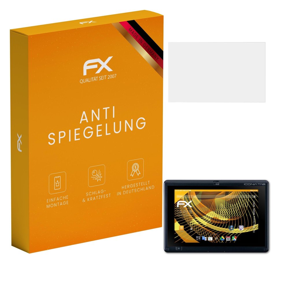 atFoliX Screen Protector compatible with Acer Iconia W500, W501 Screen Protection Film, anti-reflective and shock-absorbing FX Protector Film (2X)