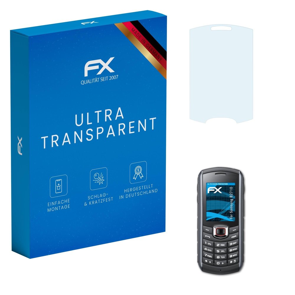 atFoliX Screen Protection Film compatible with Samsung B2710 Screen Protector, ultra-clear FX Protective Film (3X)