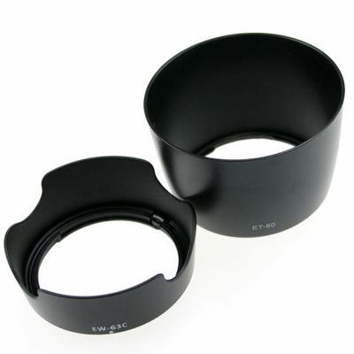 ZEROPORTJAPAN Canon EOS Kiss X7 Double Zoom kit for Compatible Lens Hood (EW63C ET60) 2-Piece Set ZPJ EW63C ET60