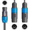Chord qtx 0.3 m SPK Plug to 2 x SPK Sockets Splitter Lead view 1