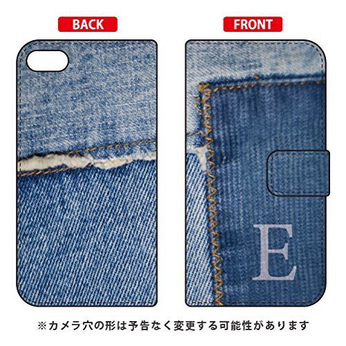 Coverfull Flip Smartphone Case Photo Denim Initial E design by ARTWORK / for iPod touch (6th Generation) ATC6TH-IJTC-401-MCN1