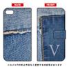 Coverfull Flip Smartphone Case Photo Denim Initial V design by ARTWORK / for iPod touch (6th generation) ATC6TH-IJTC-401-MCO9 view 1