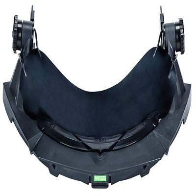 MSA 10154622 V-Gard Frame - General Purpose Applications, Fits Full-Brim Hard Hats, Black, Polybutylene Terephthalate (PBT), Includes Replaceable Debris Control Attachment, Durable & Reusable