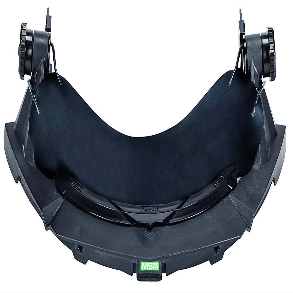 MSA 10154622 V-Gard Frame - General Purpose Applications, Fits Full-Brim Hard Hats, Black, Polybutylene Terephthalate (PBT), Includes Replaceable Debris Control Attachment, Durable & Reusable