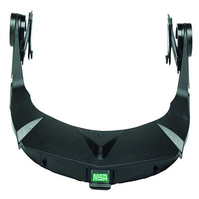 MSA 10121266 V-Gard Frame - General Purpose Applications, Fits Cap-Style Hard Hats, Black, High Density Polyethylene (HDPE), Compatible with Replaceable Debris Control Attachment, Durable & Reusable