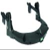 MSA 10121266 V-Gard Frame - General Purpose Applications, Fits Cap-Style Hard Hats, Black, High Density Polyethylene (HDPE), Compatible with Replaceable Debris Control Attachment, Durable & Reusable view 2