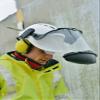 MSA 10121266 V-Gard Frame - General Purpose Applications, Fits Cap-Style Hard Hats, Black, High Density Polyethylene (HDPE), Compatible with Replaceable Debris Control Attachment, Durable & Reusable view 3