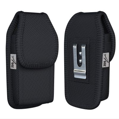 AGOZ Golf GPS Holder Case for Garmin Approach G6 G7 G8 G80, GolfBuddy VTX, SkyGolf SkyCaddie Touch, Heavy Duty Holster Pouch Cover with Strong Metal Belt Clip Loops - 4.5" x 2.3" x 0.7" Black