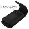 AGOZ Golf GPS Holder Case for Garmin Approach G6 G7 G8 G80, GolfBuddy VTX, SkyGolf SkyCaddie Touch, Heavy Duty Holster Pouch Cover with Strong Metal Belt Clip Loops - 4.5" x 2.3" x 0.7" Black view 2