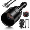 UniqueFire 1605 850nm IR Illuminator Flashlight Lights for Night Vision Zoomable Infrared Flashlight Illuminator with Dual Control Remote Pressure Switch and Scope Mount Set view 1