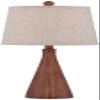 360 Lighting Fraiser 23 1/2" High Table Lamp Tapered Faux Wood Modern Brown view 1