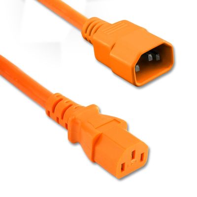 0.3M(1ft) Universal Wire Orange IEC C14 to IEC C13