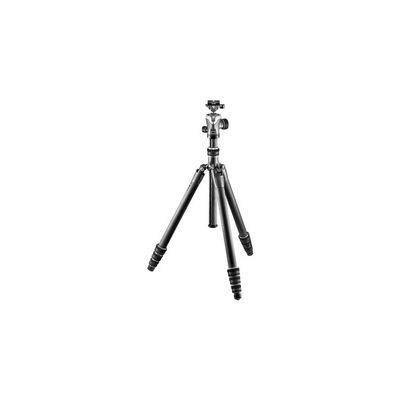 Gitzo GK2545T-82QD Traveler Tripod Kit with Pro Center Ball Head - Compact, Foldable and Light with Short Column Included for Ground Level Shoots, Series 2-4 Sections, Carbon Fibre