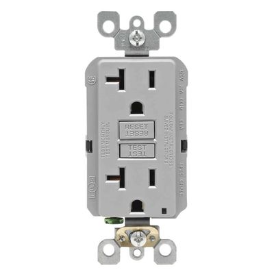 Leviton R03-GFNT2-KGY GFI St Recept 20A Gry by Mfrpartno Gfnt2-Kgy