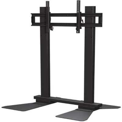 Crimson AV S90 Heavy Duty Floor Stand for Displays from 37" to 90", Black, 300lb (136kg) Mount Weight Capacity, 800x500mm Max Mounting Pattern, Tilt +15/-5, One-Touch Lock and Key System