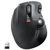 ELECOM EX-G Left Handed Trackball Mouse, 2.4 GHz USB Wireless, Ergonomic, Thumb Control, Tracking Roller Ball, 6 Programmable Buttons, Tilt Scroll view 1