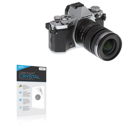 BoxWave Screen Protector Compatible with Olympus OM-D E-M5 Mark II - ClearTouch Crystal (2-Pack), HD Film Skin - Shields from Scratches