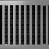 Madelyn Carter Contemporary Vent Cover, Solid Cast Brass Interior, Controls Air Flow, 4 x 12 inches (Overall Face: 5.25 x 13.5 inches), Brushed Nickel view 4