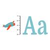 Alphabet Fun Fabric Wall Decals - Uppercase and Lowercase - Repositionable and Reusable, ABC Decals with Animals and Fun Characters view 2