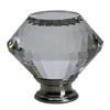Urbanest Crystal Catherine Lamp Finial, Brushed Steel, 1 7/8-inch Tall view 1