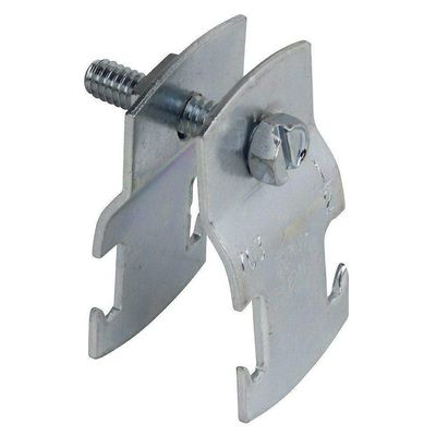 Thomas & Betts 700 Universal Pipe Clamp, 2 in, 800 lb., Steel, Electro Galvanized, 1-1/4 in H X 14 ga T