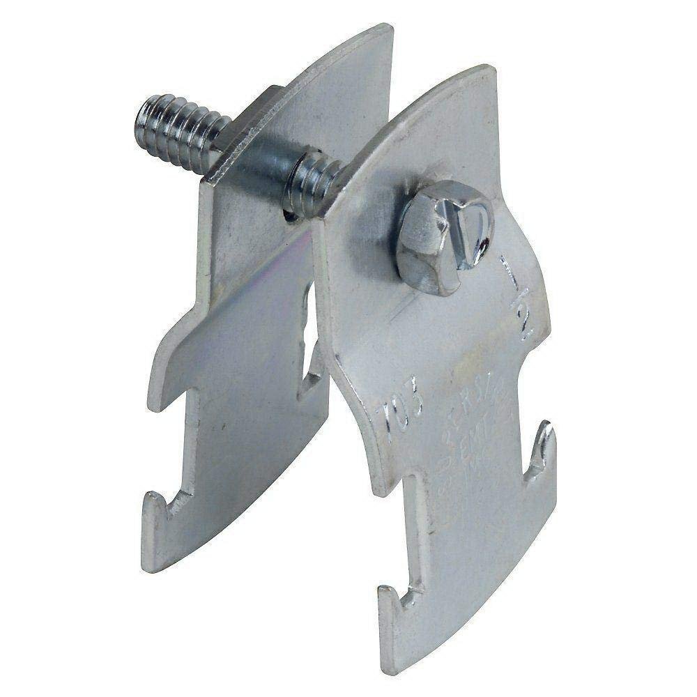 Thomas & Betts 700 Universal Pipe Clamp, 2 in, 800 lb., Steel, Electro Galvanized, 1-1/4 in H X 14 ga T