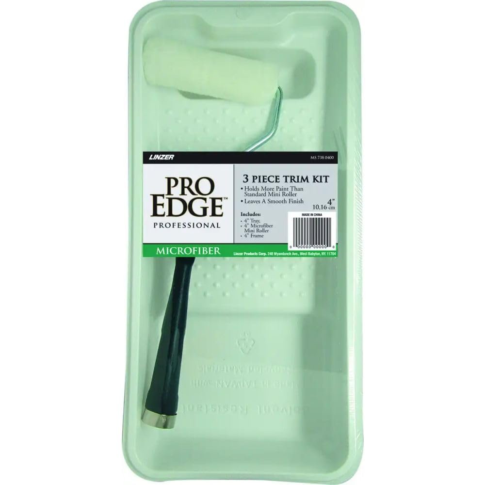 Linzer Products Roller/Tray Microfiber 4In Set MS 738